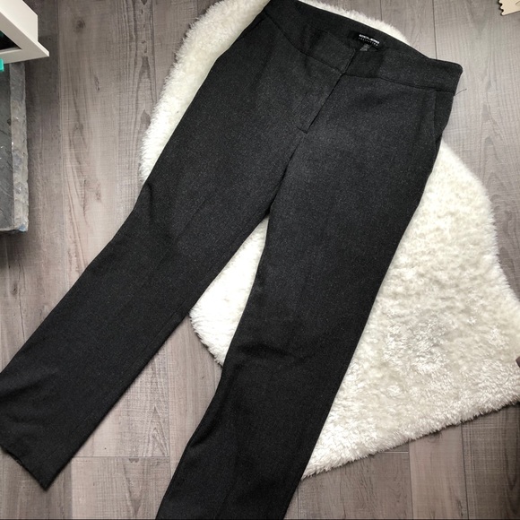 Stretch Grey Straight Leg Trousers Size 5/6 - Picture 2 of 5